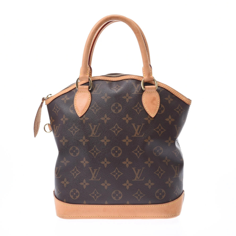 LOUIS VUITTON Monogram Lockit Brown Canvas Leather Handbag